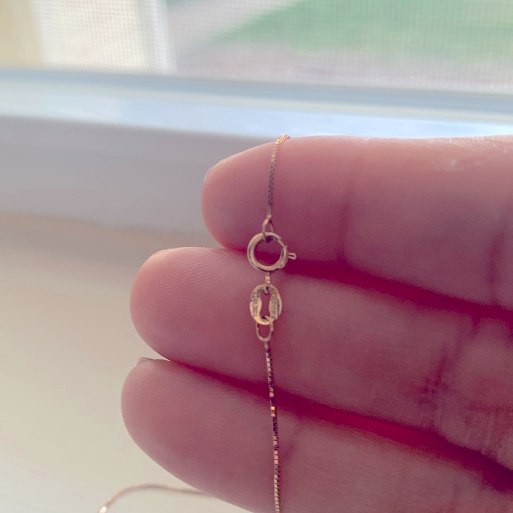 16in 10k rose gold necklace